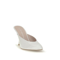 White Calf Leather Bos Taurus Mules