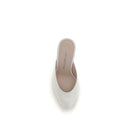 White Calf Leather Bos Taurus Mules