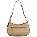 Beige Polyurethane Women Handbag