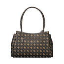 Marrone Polyurethane Women Handbag