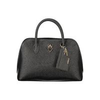 Black Polyurethane Women Handbag