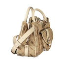 Beige Poliuretano Women Handbag