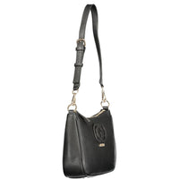 Black Polyurethane Women's Handbag