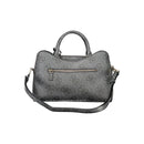"Black Polyurethane Women Handbag"
