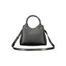 Black Polyurethane Women Handbag