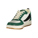 White Polyurethane Men Sneaker