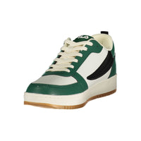 White Polyurethane Men Sneaker