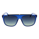 Blue Stainless Steel Sunglasses