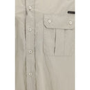 Beige Cotton Dress Shirt