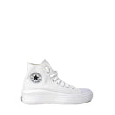White Cotton High Top Sneakers