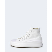 White Cotton High Top Sneakers