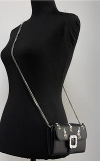 Kate Spade X Disney Black Leather Minnie Mouse Wallet Crossbody Bag