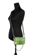 Marc Jacobs Neon Green The Monogram Leather J Marc Mini Shoulder Bag Crossbody