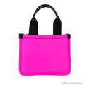 Marc Jacobs Small Neon Fuchsia Nylon Fabric Tote Convertible Bag Purse