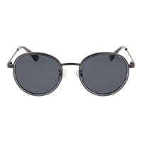 Gray Stainless Steel Sunglasses