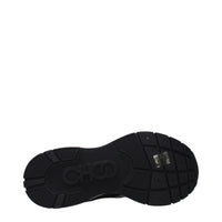 Black Fabric Athletic Sneakers