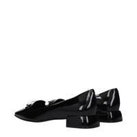 Black Leather Slip-On Loafers
