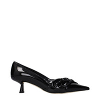 Black Leather Pumps