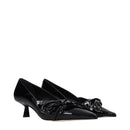 Black Leather Pumps