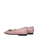 Pink Leather Ballet Flats