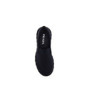 Blue Fabric Sneakers