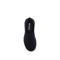 Blue Fabric Sneakers