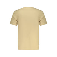 Beige Cotton Men Shirt