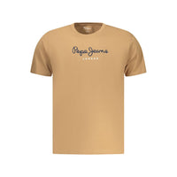 Marrone Cotton Men T-Shirt