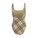 Beige Polyamide One-Piece Swimsuit