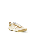 Beige Goatskin Athletic Sneakers