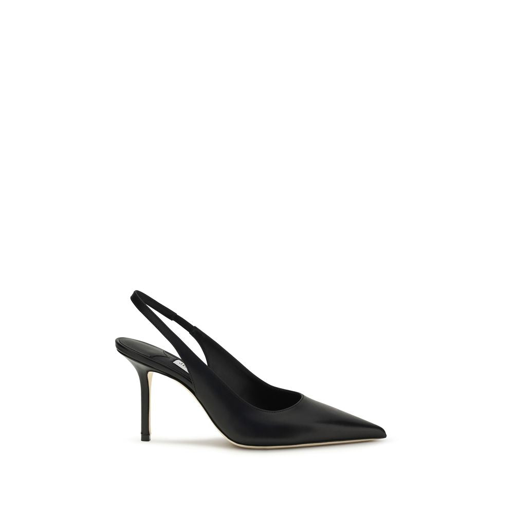 Black Calf Leather Bos Taurus Platform Pumps
