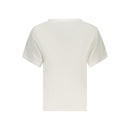White Cotton Women T-Shirt