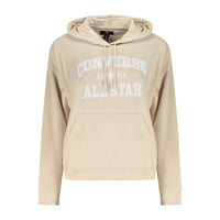 Beige Cotton Women's Hoodie