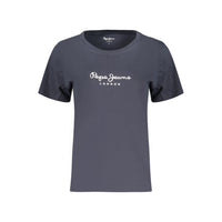 Blue Cotton Women's T-Shirt