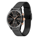 Black Stainless Steel Dress Watch