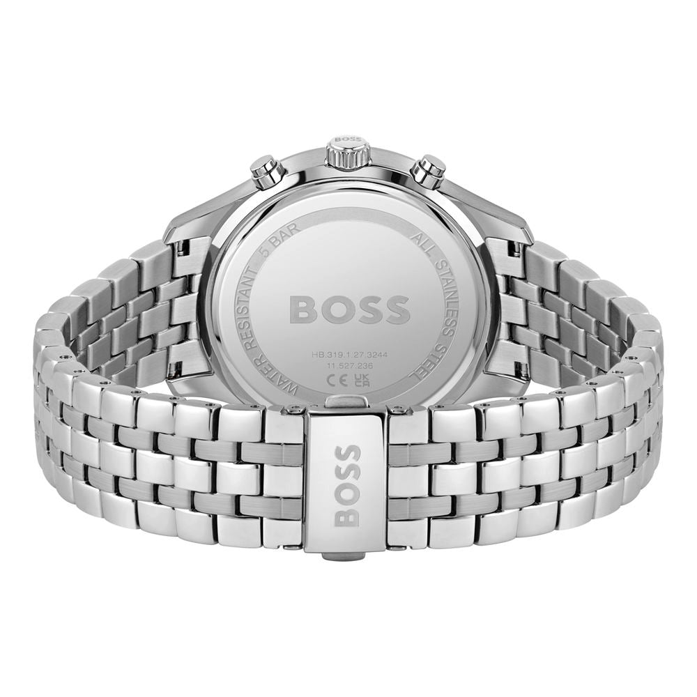 Gray Stainless Steel Dress Watch