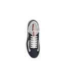 Blue Calf Leather Bos Taurus Athletic Sneakers