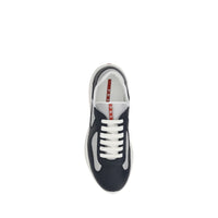 Blue Calf Leather Bos Taurus Athletic Sneakers