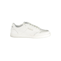 White Polyurethane Men Sneaker