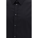 Black Cotton Dress Shirt