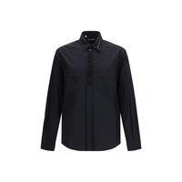 Black Cotton Dress Shirt