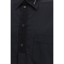 Black Cotton Dress Shirt
