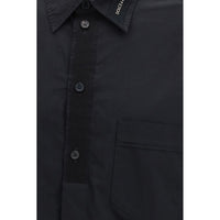 Black Cotton Dress Shirt