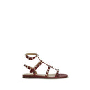 Brown Calf Leather Bos Taurus Strap-On Sandals