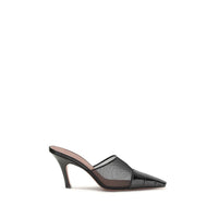 Black Calf Leather Bos Taurus Mules
