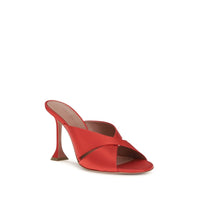 Multicolor Silk Stiletto Heel Sandals