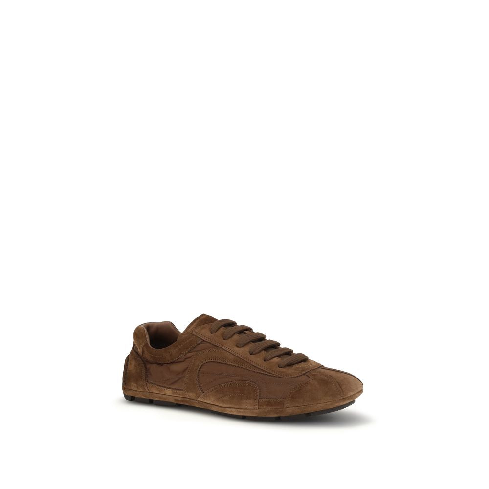 Brown Calf Leather Bos Taurus Low Top Sneakers