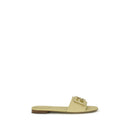 Beige Calf Leather Bos Taurus Sandals