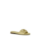 Beige Calf Leather Bos Taurus Sandals