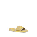 Beige Raffia Sandals